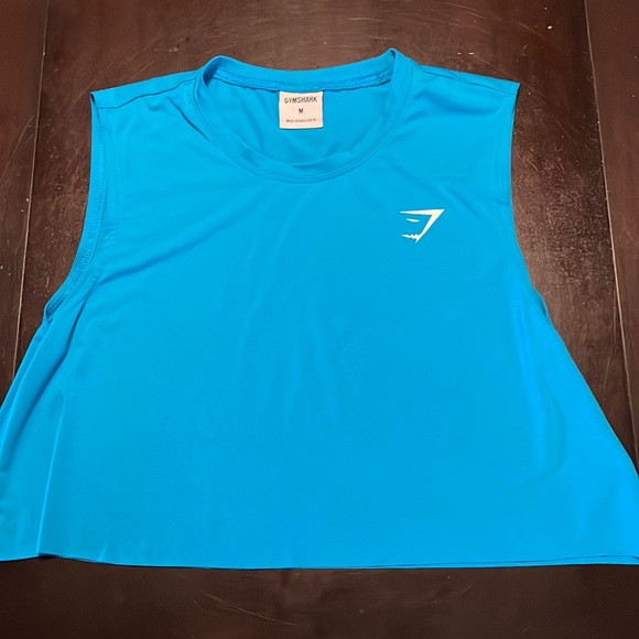 Gymshark Tops Medium Gymshark Teal Crop Top Perfect Condition Thin